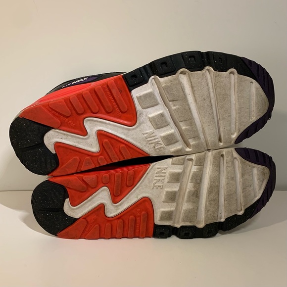 👟 NIKE AIR MAX 90 LTR WHITE CRIMSON GS YOUTH RUNNING SHOES 👟 - Picture 5 of 7